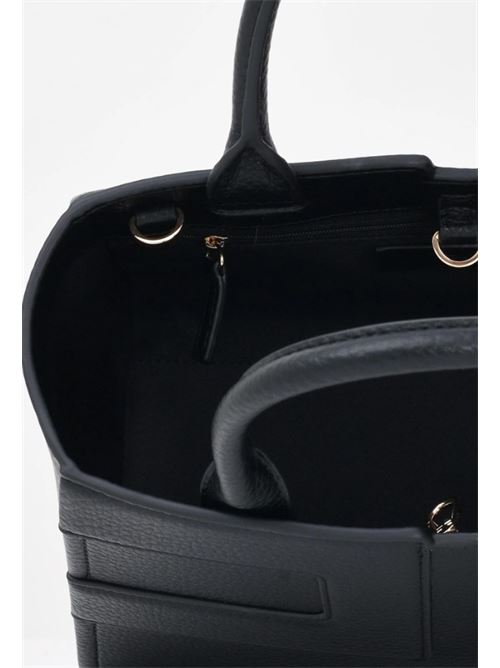 Women's black handbag with logo ELISABETTA FRANCHI | BS35A56E2.110